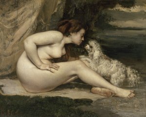 Nude Woman with a Dog